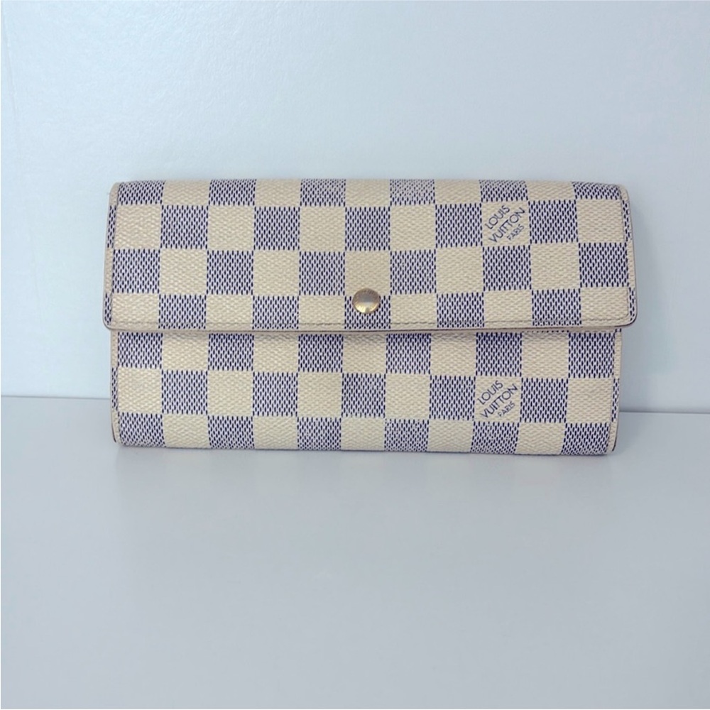 Louis Vuitton Damier Azur Sarah Long Wallet